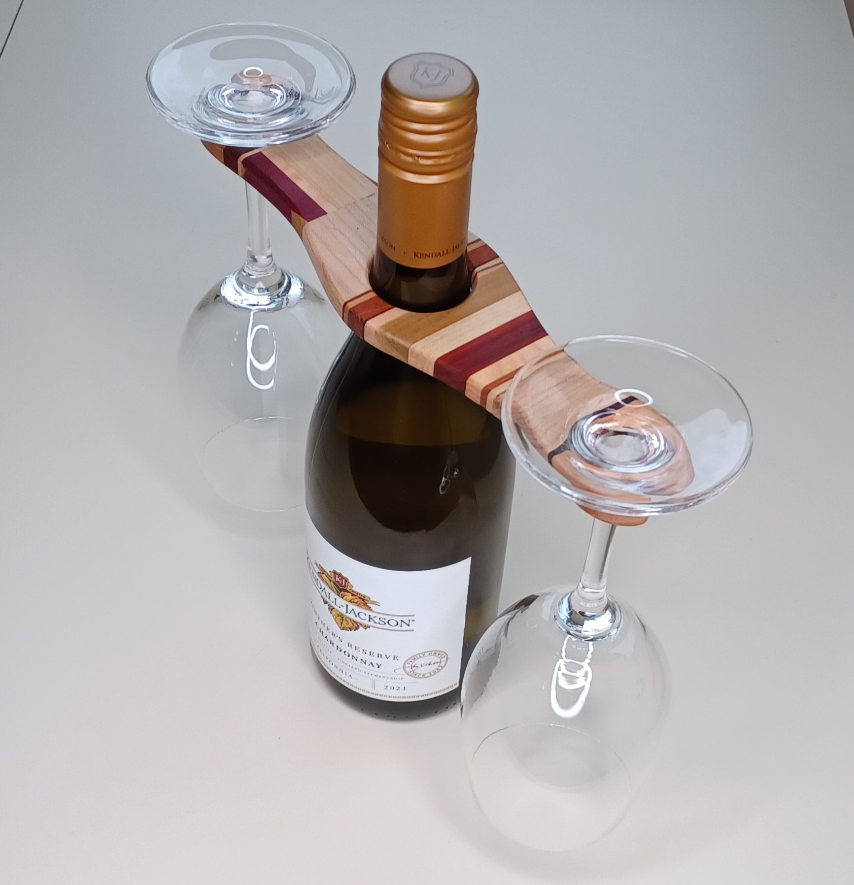 Wine best sale glass caddy
